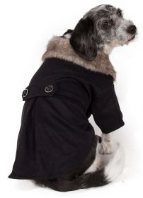 Buttoned 'Coast-Guard'  Pet Coat (size: small)