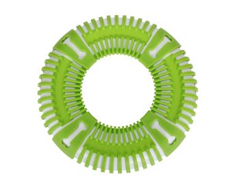 Pet Life Frisbee Durable Fetch Dog Toy (Color: Green)