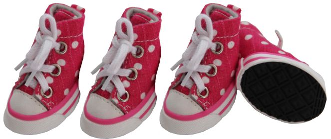 Extreme-Skater Canvas Pet Sneaker Shoes - Set Of 4 (size: X-Small)