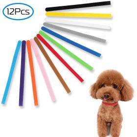 12 Colors Whelping Puppy ID Collars (size: large)