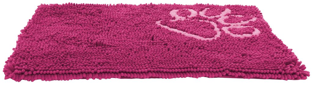 Pet Life 'Fuzzy' Quick-Drying Dog Mat (Color: Pink)