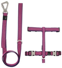 Pet Life 'Escapade' Outdoor Series 2-in-1 Convertible Dog Leash (Color: Pink, size: large)