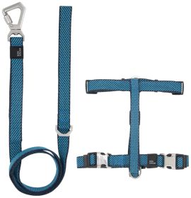 Pet Life 'Escapade' Outdoor Series 2-in-1 Convertible Dog Leash (Color: Blue, size: small)