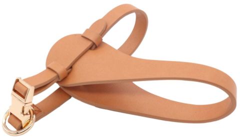 Pet Life 'E Leather Dog Harness (Color: Brown, size: small)