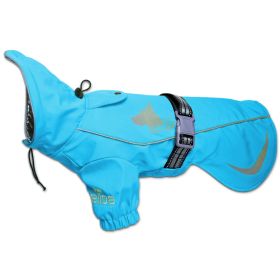 Dog Helios 'Ice-Breaker' Extendable Hooded Dog Coat (Color: Blue, size: X-Small)