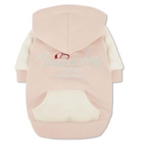 Touchdog 'Heritage' Dog Hoodie (Color: Pink, size: X-Small)