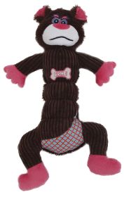 Pet Life 'Cuddle Plush' Squeaking Dog Toy (Color: Dark Brown)