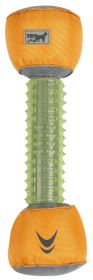 Pet Life 'Hoist-a-Fetch'  Floating Dental Dog Toy (Color: Green / Orange)