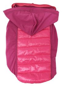 Pet Life 'Apex' Lightweight Dog Coat w/ Pop out Hood (Color: Pink, size: X-Small)