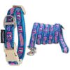 Touchdog 'Bone Patterned' Collar and Leash