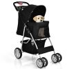 Simple Desight  Pet Stroller With Storage Basket