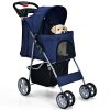 Simple Desight  Pet Stroller With Storage Basket