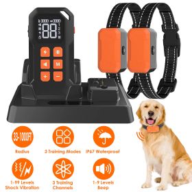 2 In 1 Wireless Electric Dog Fence With Training Collar (Type: 2 Collar)