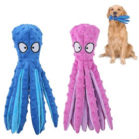 2Pcs Squeaky Dog Toys For Puppy Small Medium Large Dog (Color: Blue_Pink)