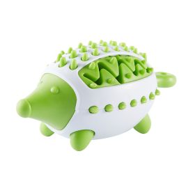 Phedgehog Shape Dog Toy, Leaking Food Toys For Small Large Dogs (Color: Green)