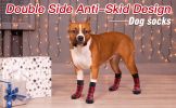 Chrismas Anti-Slip Dog Socks 4pcs