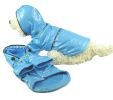 Baby Blue Pvc Pet Raincoat