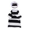 Pet Life Striped Retro Inmate Prisoner  Dog Costume