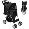 Simple Desight  Pet Stroller With Storage Basket