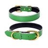 Genuine Leather Dog Collar; Wide Dog Collar