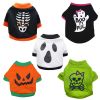 Dog Holiday Pumpkin Skull Teddy Funny T-Shirt