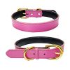 Genuine Leather Dog Collar; Wide Dog Collar