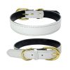 Genuine Leather Dog Collar; Wide Dog Collar