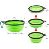 4Pcs Silicone Collapsible Dog Bowls