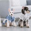 Touchdog 'I love Poochi'  Plaid Dog Dress