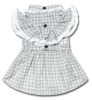 Touchdog 'I love Poochi'  Plaid Dog Dress