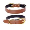 Genuine Leather Dog Collar; Wide Dog Collar