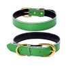 Genuine Leather Dog Collar; Wide Dog Collar