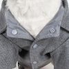 Military Static Collared Wool Pet Coat