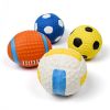 Squeaky Dog Toys; Natural Latex Rubber Dog Balls