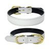 Genuine Leather Dog Collar; Wide Dog Collar