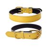 Genuine Leather Dog Collar; Wide Dog Collar