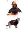 Pet Black Bat Wing Costume Hooded Winter Warm Sweater