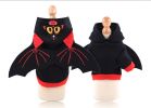 Pet Black Bat Wing Costume Hooded Winter Warm Sweater