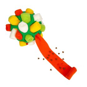 Pets Sniff Fried Balls, Toys, Bubble Rubber Balls (Option: White yellow orange green-1PCS)